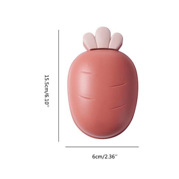 soap dishes t84e portable carrot box bathroom dish plate case rack home shower travel hiking holder